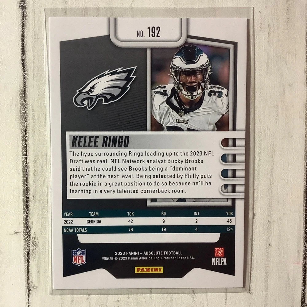2023 Panini Absolute Kelee Ringo #192 Retail Philadelphia Eagles RC Rookie